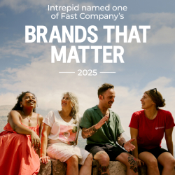 Small group travellers exploring a destination with Intrepid Travel, a B Corp certified adventure travel company.